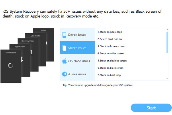 Start Fix Frozen Screen