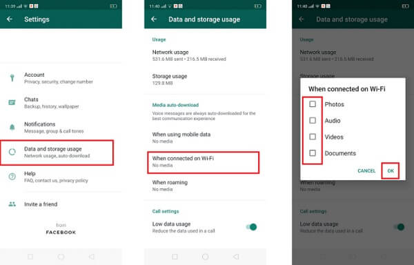 issues with downloading files from whatsapp no to the laptop