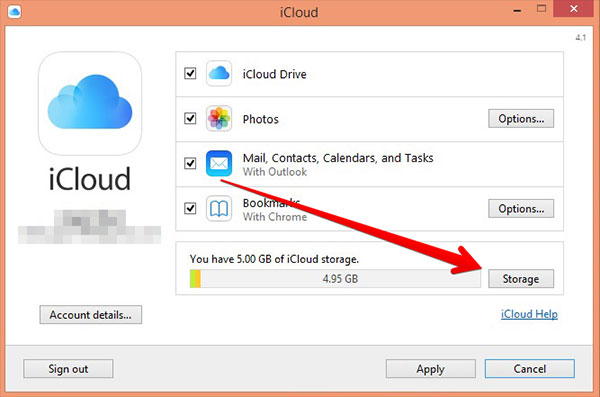 Change iCloud Storage