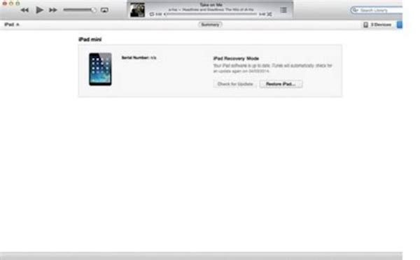 将iPad同步到iTunes