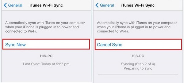 Sync iPhone with iTunes