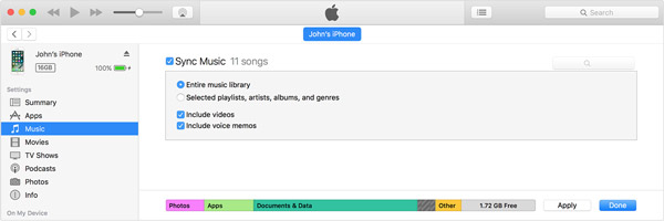 Sync iDevice with iTunes
