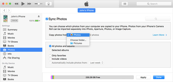 Sync Photos