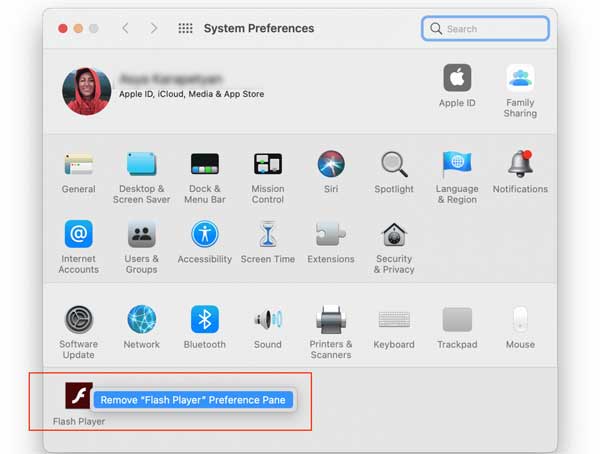 System Preferences Flash