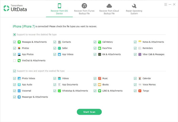 free Tenorshare UltData iOS 9.4.31.5 / Android 6.8.8.5 for iphone instal