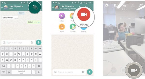 send large video from iphone to android