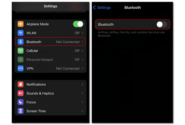 Turn Off Bluetooth iPhone