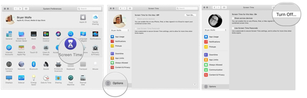 Disable Screen Time on Mac