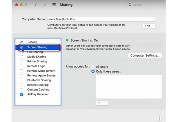 Turn On Screen Share Mac