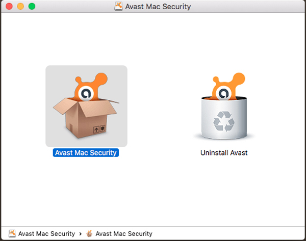 remove avast from mac menu bar but keep the app