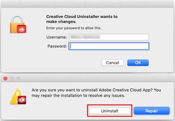 delete creative cloud from mac
