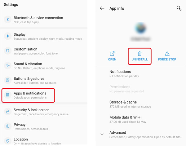 Uninstall Problematic App On Android