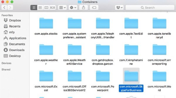 uninstall skype for business in mac