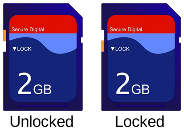 Unlock or Lock your SD Card