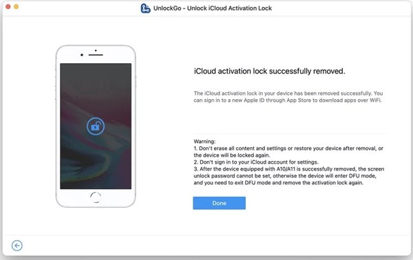 Unlockgo Removed Activation Lock