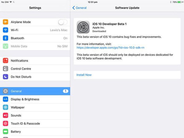 Update iOS