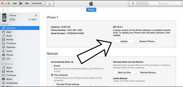 Update Ios In Itunes