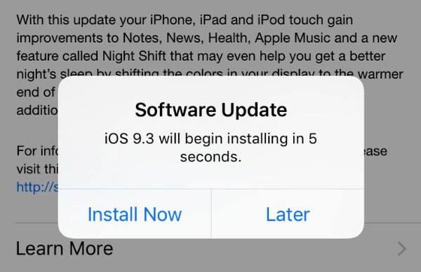 Update iOS System