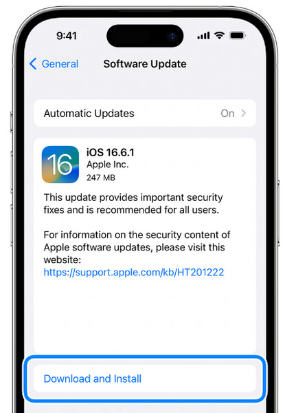 Update The Ios