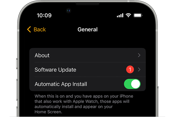 Update Watchos on iPhone