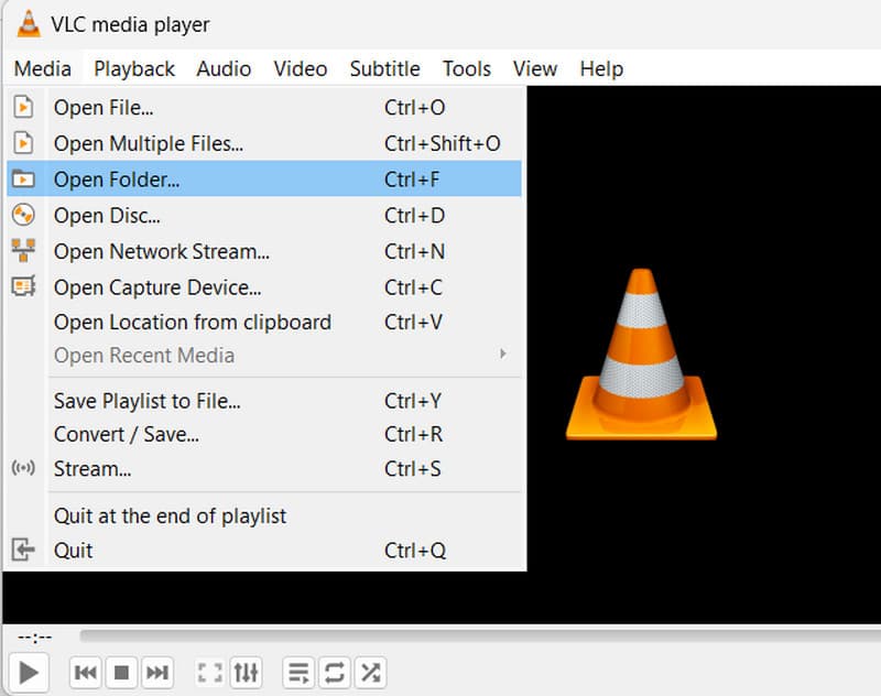 Vlc Open Folder