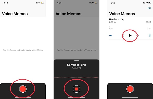 Voice memos