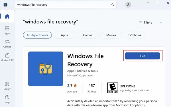 Windows File Recovery