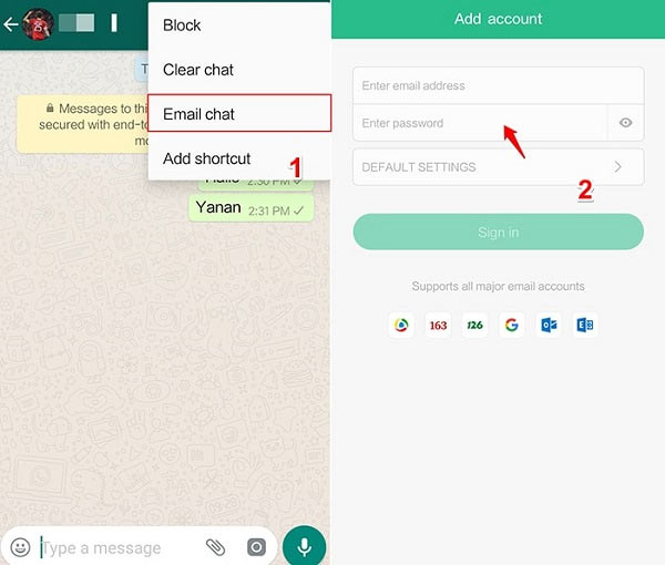 export whatsapp chat to signal