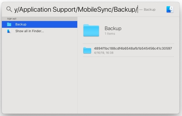 Find Iphone Backup Mac