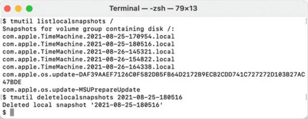 Delete Time Machine Backup Terminal