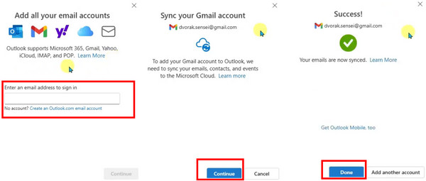 Sync Gmail On Outlook