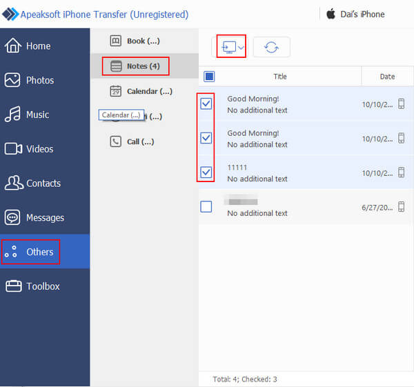 Apeaksoft Sync Notes