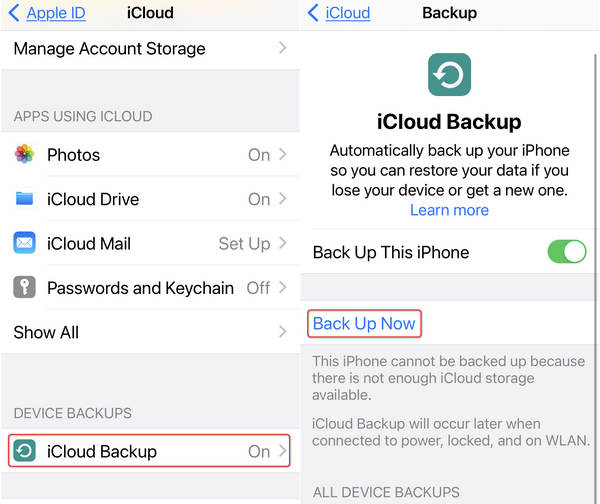 Back Up Data To Icloud