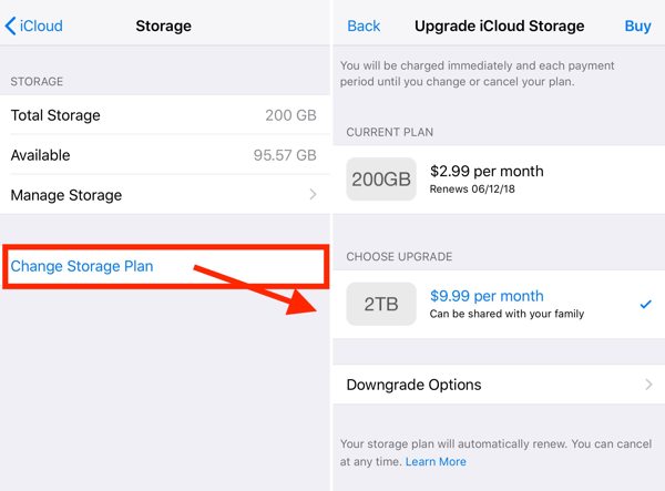 Icloud Choose Upgrade