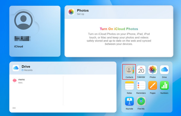 iCloud Contacts Find