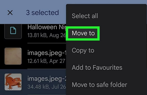 Move Photo In Files App Android