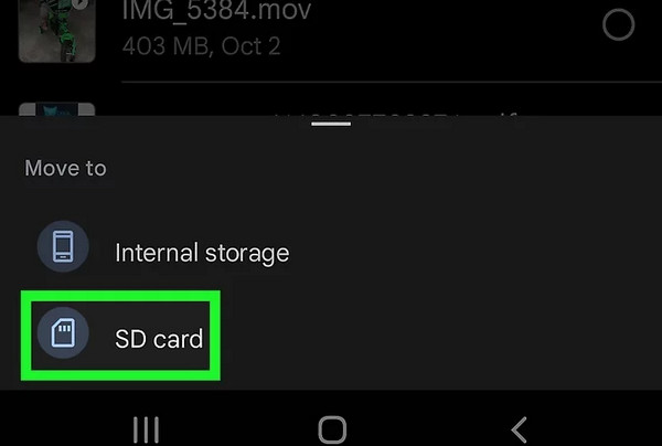 Move Photos To Sd Card In Files App Android