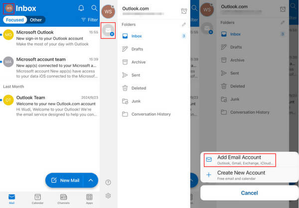 Outlook Add Account