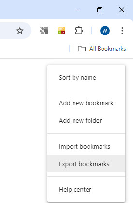 Pc Export Bookmarks