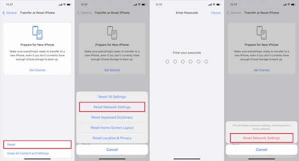 Reset Network Settings