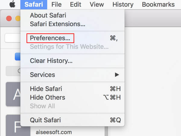 Safari Preferences