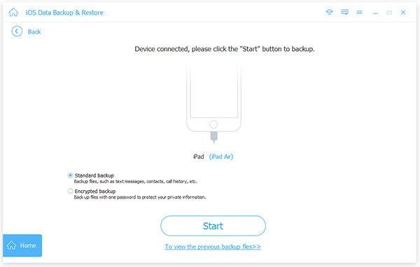 Start Notes Backup Apeaksoft