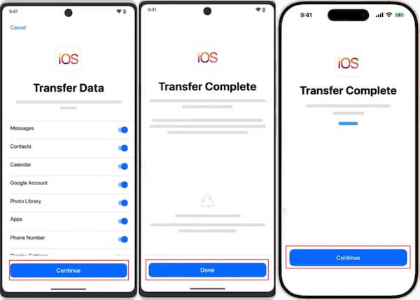 Transfer Android Data to iPhone