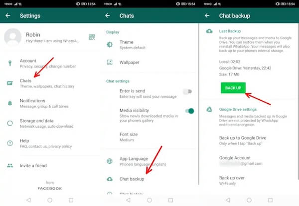 Whatsapp Backup On Android