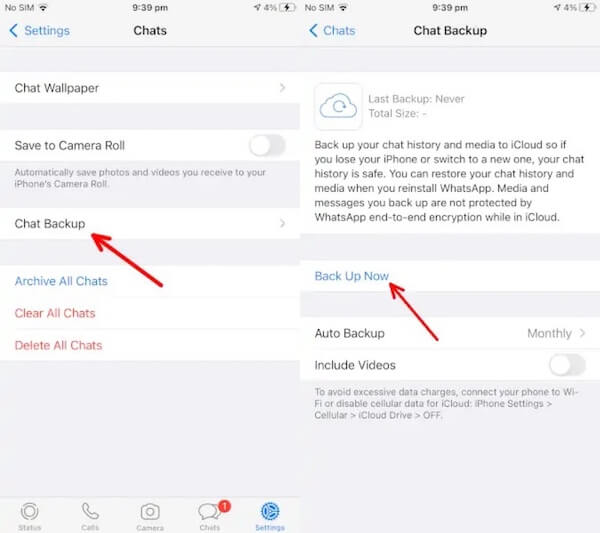 Whatsapp Backup On iPhone