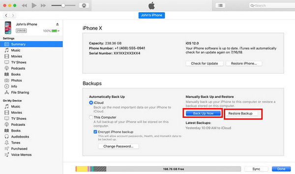 Backup And Restore With Itunes