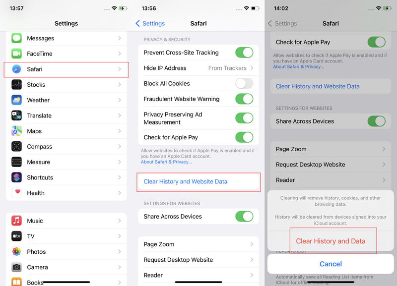 Clear History And Website Data Iphone