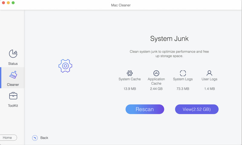 Scan And View Junk Cache