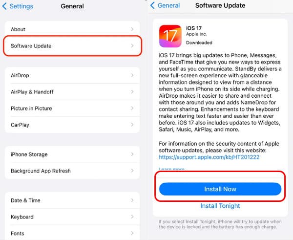 Update Ios