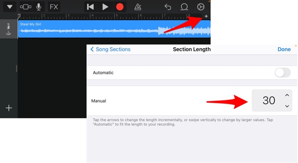 Adjust Length Garageband